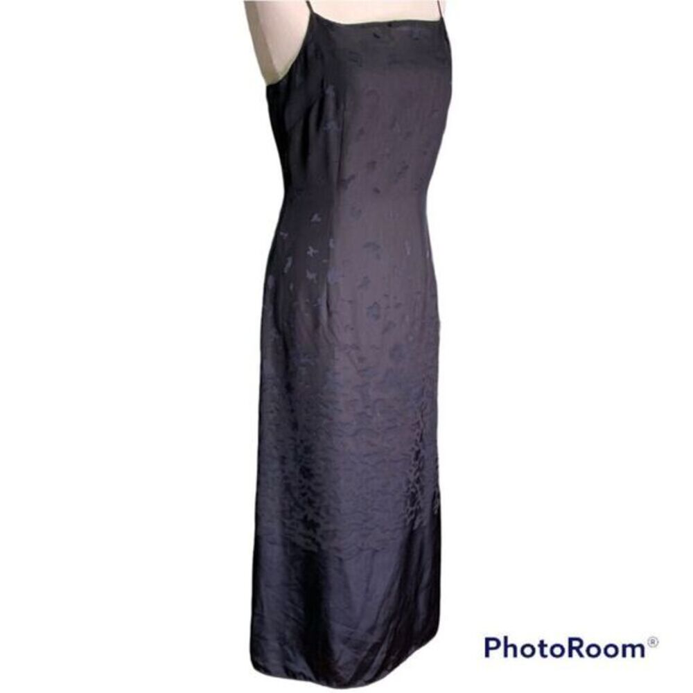 Y2k Black spaghetti strap dress two-tone print‎ design from Japan